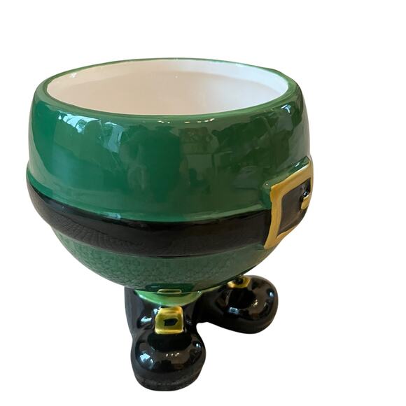 NEW Sheffield Home Hand Painted St Patrick's Leprechaun Mug 5in Green Ceramic - Picture 14 of 15